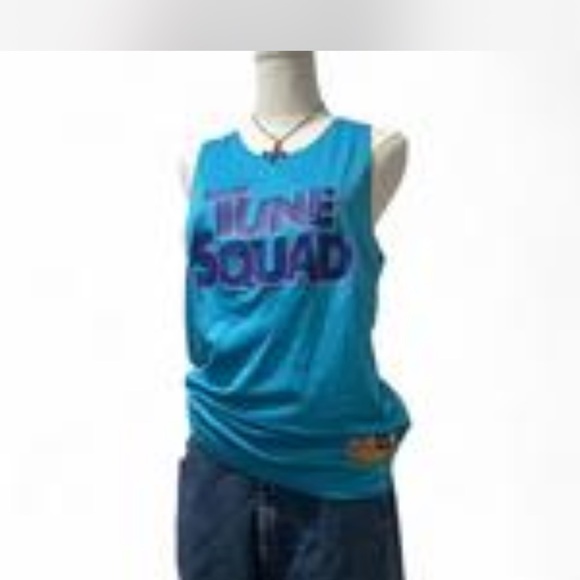 |Nike| Looney Tunes Reversible Black Turquoise Jersey Tank Top Size Medium - Picture 2 of 4